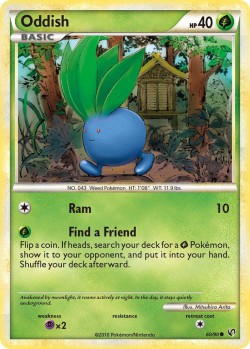 Carte Pokémon: Oddish