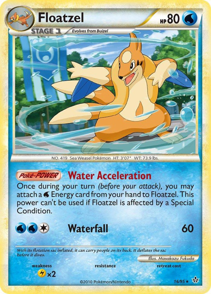 Carte Pokémon: Floatzel [Mustéflott]