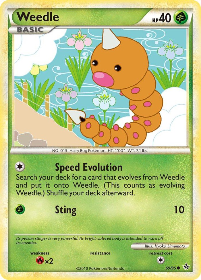 Carte Pokémon: Weedle [Aspicot]