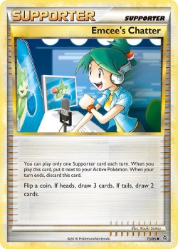 Carte Pokémon: Emcee's Chatter