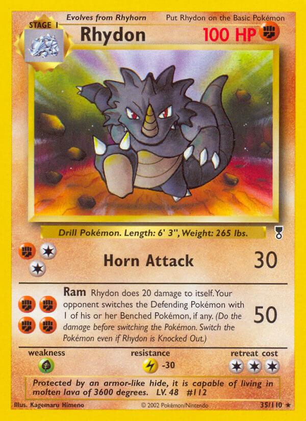 Carte Pokémon: Rhydon [Rhinoféros]