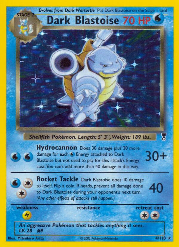 Carte Pokémon: Dark Blastoise [Tortank obscur]