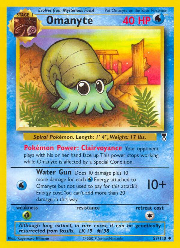 Carte Pokémon: Omanyte [Amonita]