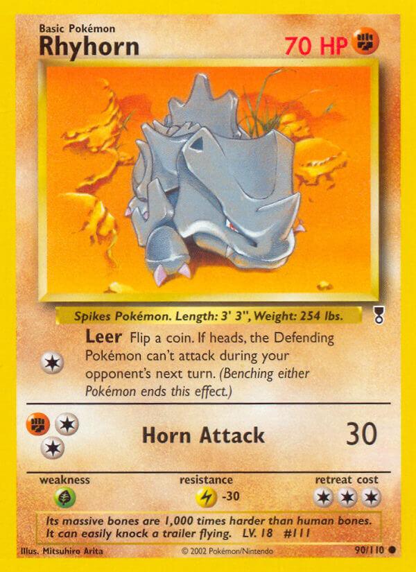 Carte Pokémon: Rhyhorn [Rhinocorne]