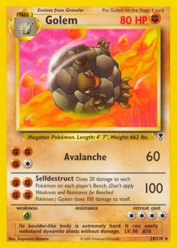 Carte Pokémon: Golem