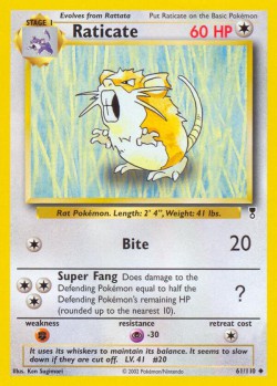 Carte Pokémon: Raticate