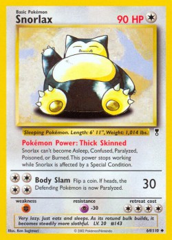 Carte Pokémon: Snorlax