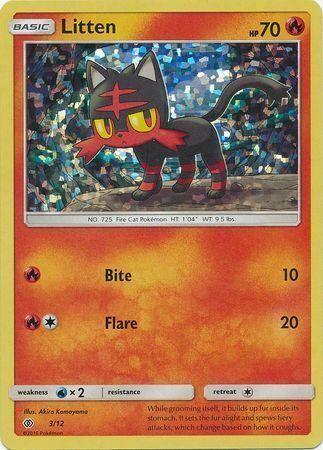 Carte Pokémon: Litten [Flamiaou]