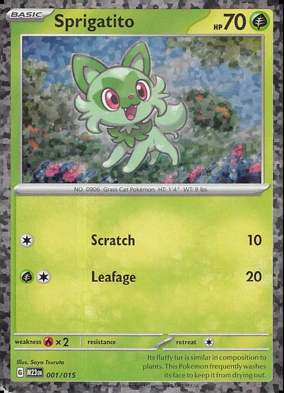 Carte Pokémon: Sprigatito [Poussacha]