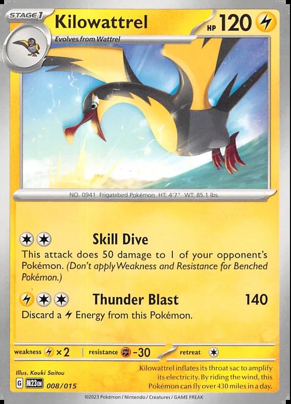 Carte Pokémon: Kilowattrel [Fulgulairo]