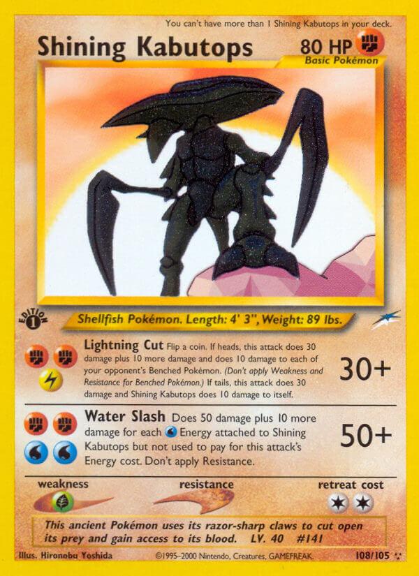 Carte Pokémon: Shining Kabutops [Kabutops brillant]