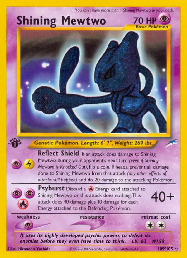 Carte Pokémon: Shining Mewtwo [Mewtwo brillant]