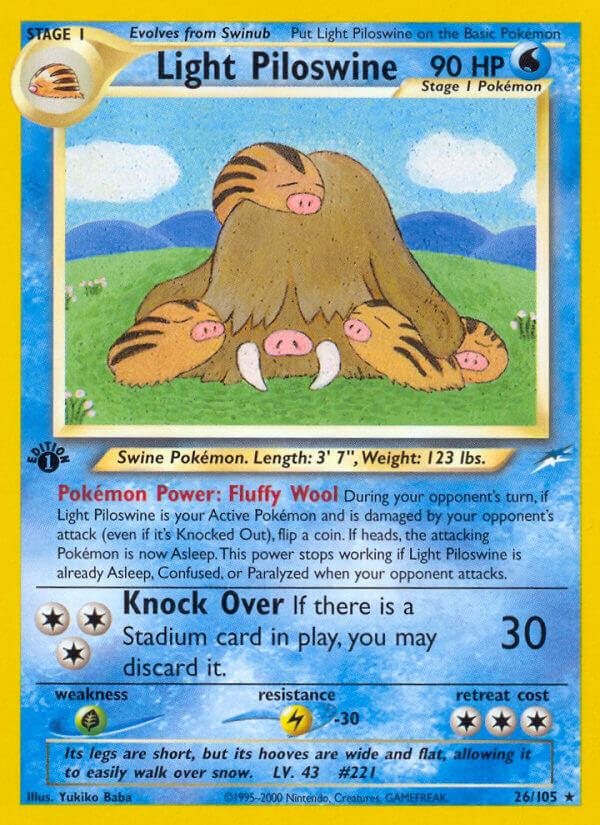 Carte Pokémon: Light Piloswine [Cochignon lumineux]