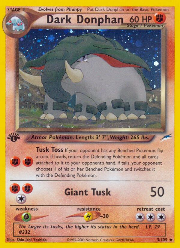 Carte Pokémon: Dark Donphan [Donphan obscur]