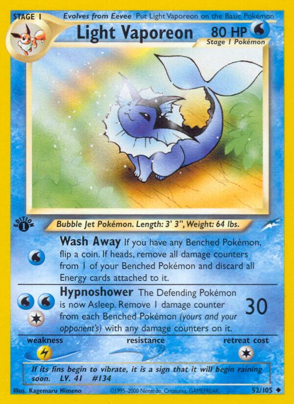 Carte Pokémon: Light Vaporeon [Aquali lumineux]