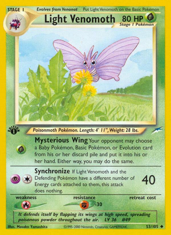 Carte Pokémon: Light Venomoth [Aéromite lumineux]