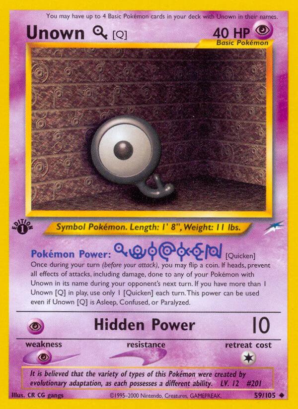 Carte Pokémon: Unown [Q] [Zarbi [Q]]