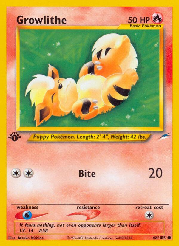 Carte Pokémon: Growlithe [Caninos]