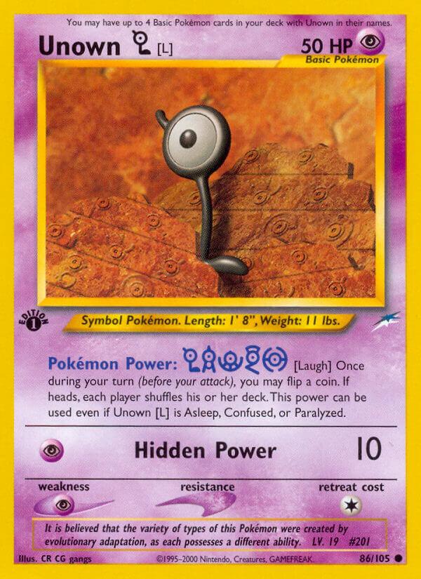 Carte Pokémon: Unown [L] [Zarbi [L]]