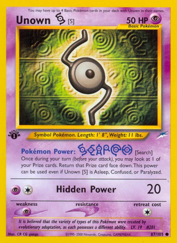 Carte Pokémon: Unown [S] [Zarbi [S]]