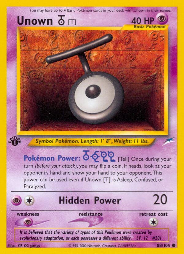 Carte Pokémon: Unown [T] [Zarbi [T]]