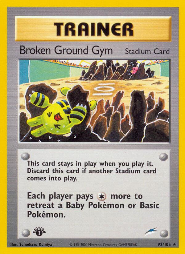 Carte Pokémon: Broken Ground Gym [Stade des terres brisées]