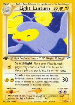 Carte Pokémon: Light Lanturn