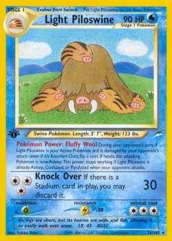 Carte Pokémon: Light Piloswine