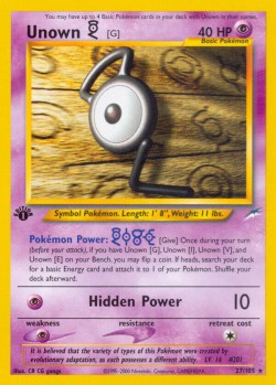 Carte Pokémon: Unown [G]