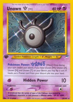 Carte Pokémon: Unown [W]