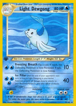 Carte Pokémon: Light Dewgong