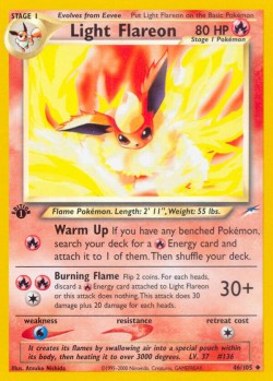 Carte Pokémon: Light Flareon