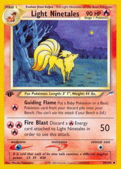 Carte Pokémon: Light Ninetales