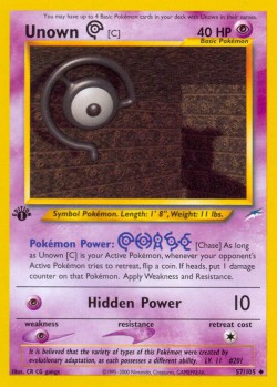 Carte Pokémon: Unown [C]