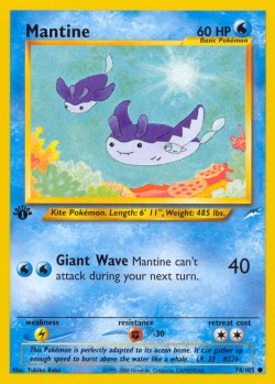 Carte Pokémon: Mantine