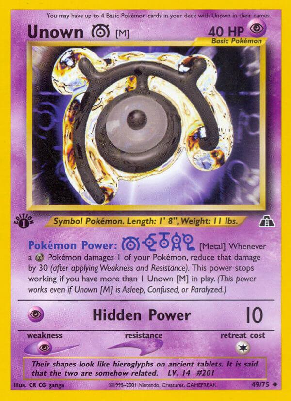 Carte Pokémon: Unown [M] [Zarbi [M]]