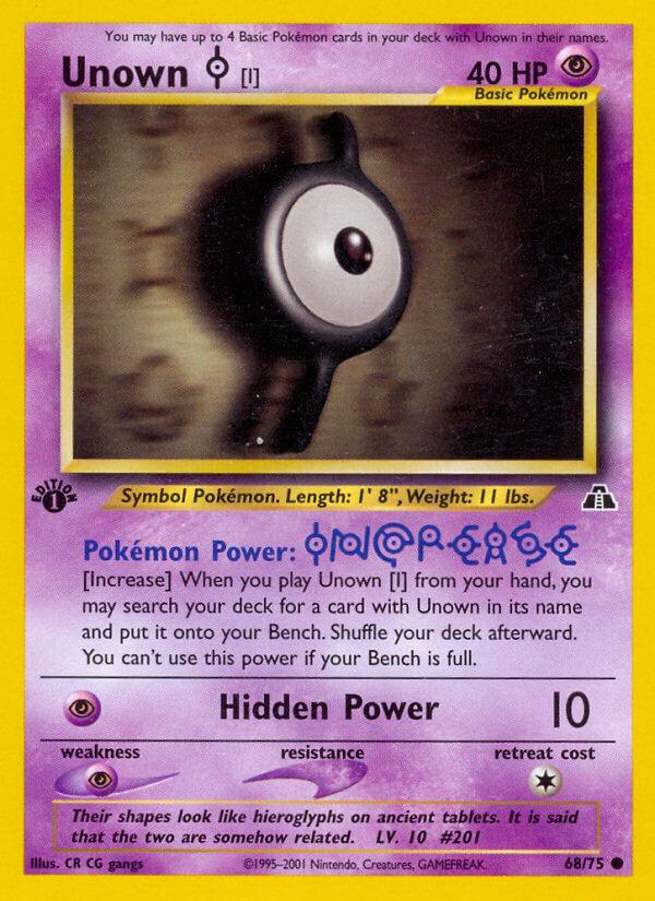 Carte Pokémon: Unown [I] [Zarbi [I]]