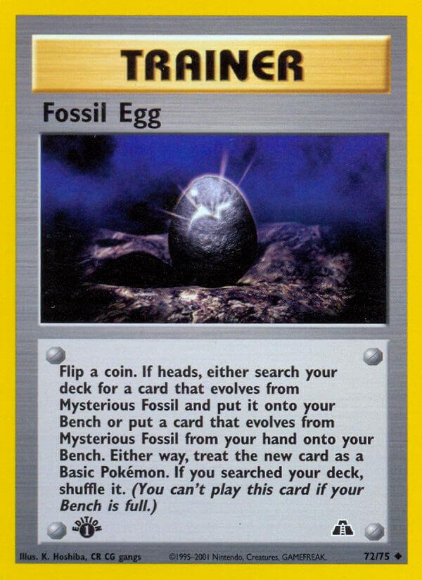 Carte Pokémon: Fossil Egg [Oeuf fossile]