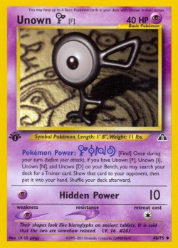 Carte Pokémon: Unown [F]