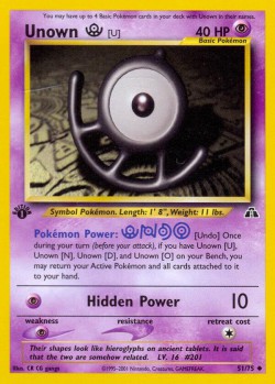 Carte Pokémon: Unown [U]