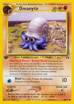 Carte Pokémon: Omanyte