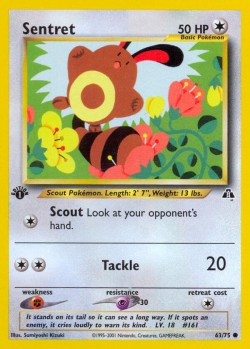 Carte Pokémon: Sentret