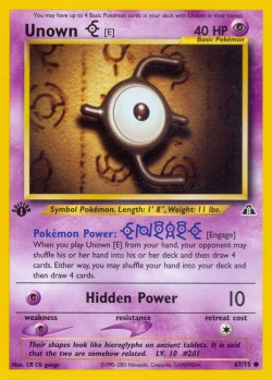 Carte Pokémon: Unown [E]