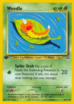 Carte Pokémon: Weedle