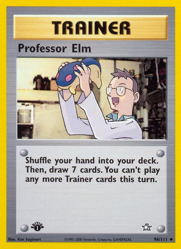 Carte Pokémon: Professor Elm [Professeur Orme]