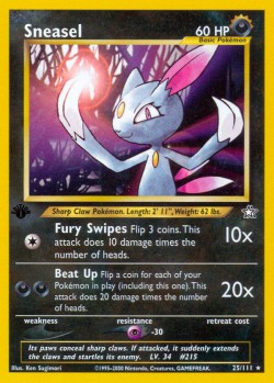 Carte Pokémon: Sneasel