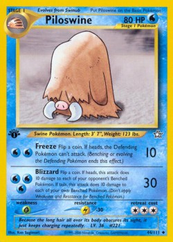 Carte Pokémon: Piloswine