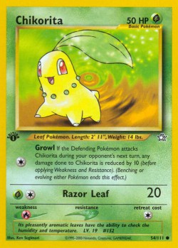 Carte Pokémon: Chikorita