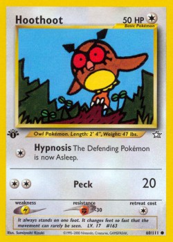 Carte Pokémon: Hoothoot