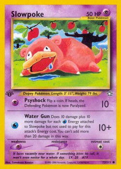 Carte Pokémon: Slowpoke